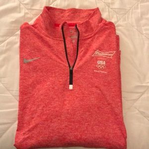 Nike Dri-Fit Long-Sleeve Quarter Zip - Large